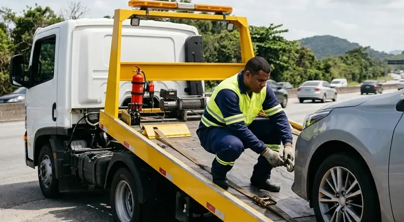 Guincho e reboque em São Vicente – atendimento para carros, motos e caminhões